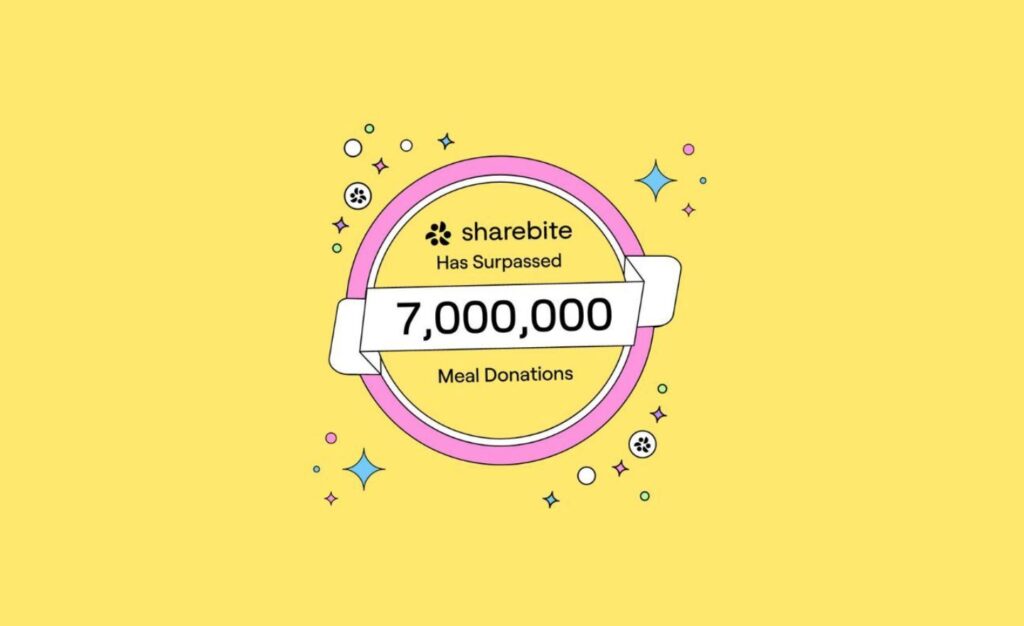 7 million meals donated by sharebite